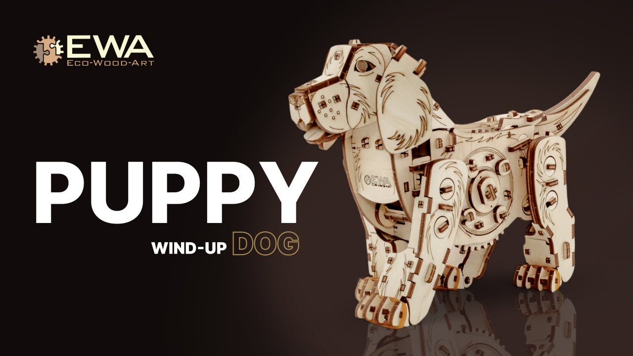 Eco-Wood-Art Construction kit Puppy