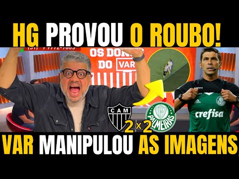 HG PROVA COM AS IMAGENS QUE O GALO FOI MUITO PREJUDICADO E O PALMEIRAS FOI BENEFICIADO