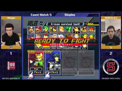 Event Match 5: Stango (Marth) vs R2DLiu (Fox) - Grand Finals