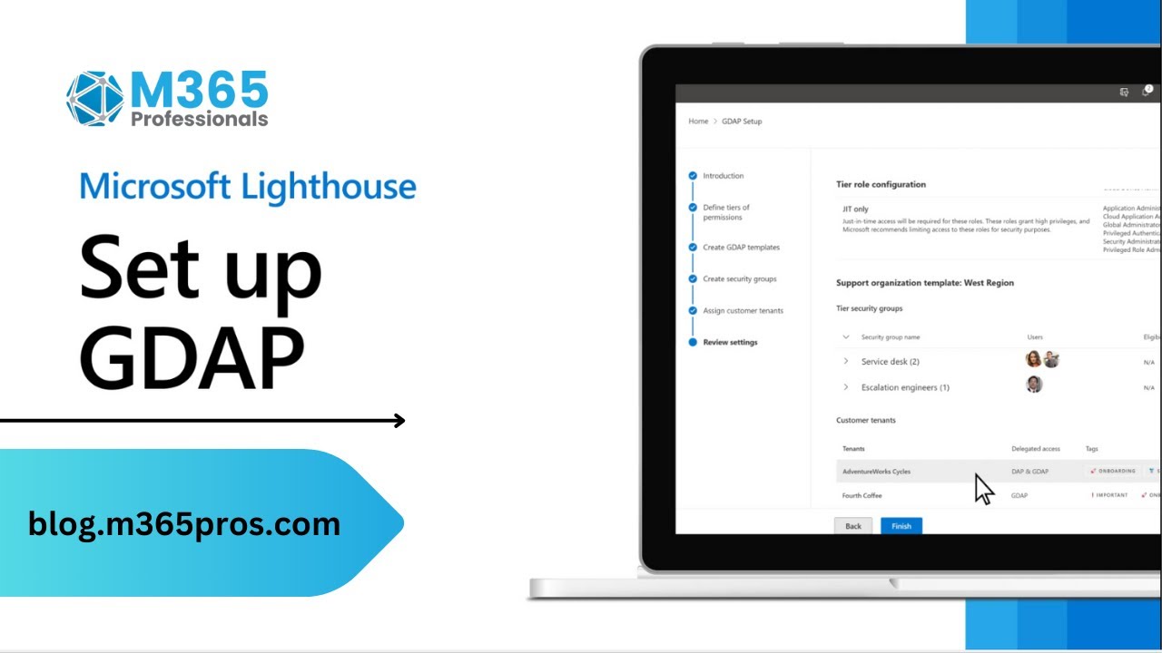 Set up GDAP -Microsoft 365 Lighthouse!