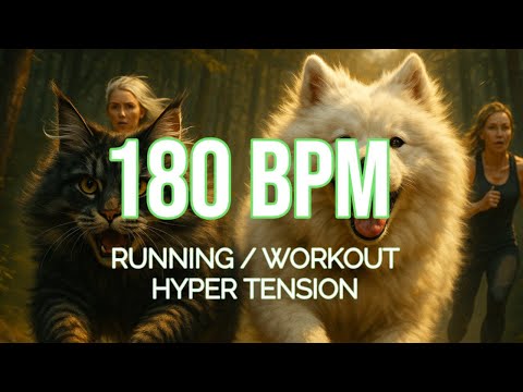 180 BPM Running Music Vol.3 | Hyper Tension Workout | 75 Min | Metronome Synced | EDM, Punk, Rock