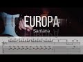 EUROPA - Santana | Full TAB | Guitar Cover | Sheet
