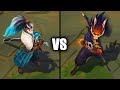 Foreseen Yasuo vs Nightbringer Yasuo Skins Comparison (League of Legends)
