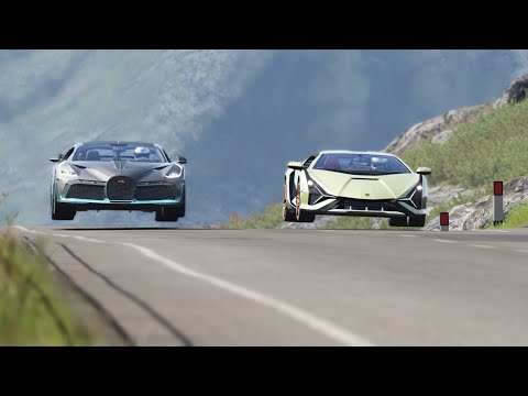 Bugatti Divo vs Ferrari SF90 Stradale vs Lamborghini Sian at Highlands