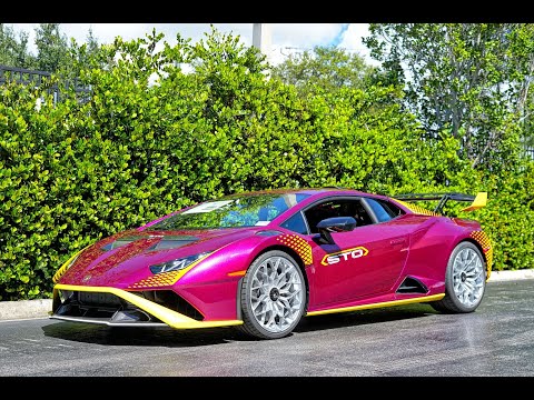 Lamborghini Huracan STO VS Lamborghini Aventador ULTIMAE - New BULLS Delivery at Lamborghini Miami