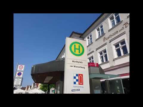 Günzburg Marktplatz Bushaltestelle Bildimpressionen
