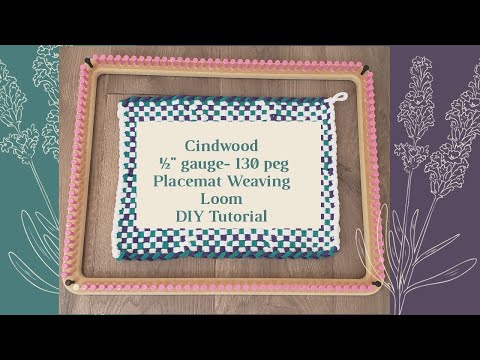 DIY Woven Place-mat with 7" cotton loops