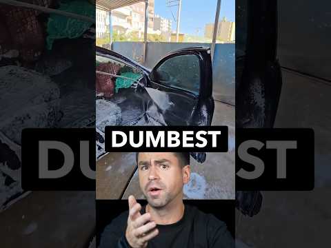 Why would you clean your car like this?! 🧼