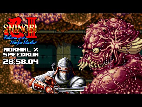 Shinobi III: Return of the Ninja Master Speedrun Normal% 28:58.04 [PB]