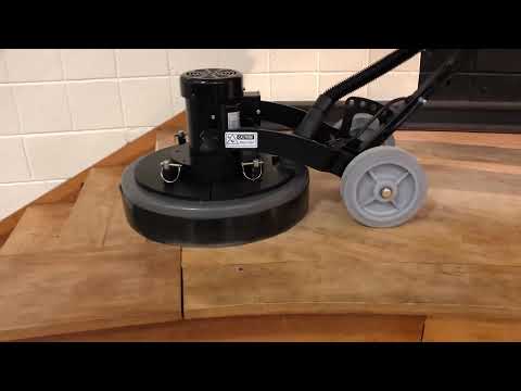 Watch this brief video below to see the HAWK 20 Inch Glide 360 Sanding Star WD Professional Floor Machine with 125 Grit Screens