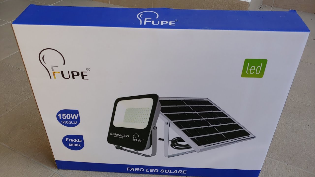 Faro solare a LED 150W funziona davvero