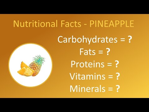 , title : 'Pineapple - Nutritional Facts | Calories, Carbs, Fats, Proteins, Vitamins, Minerals & Benefits'