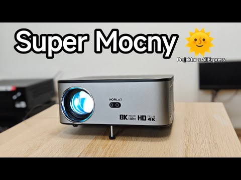 Bardzo jasny projektor HORLAT z AliExpress trailer