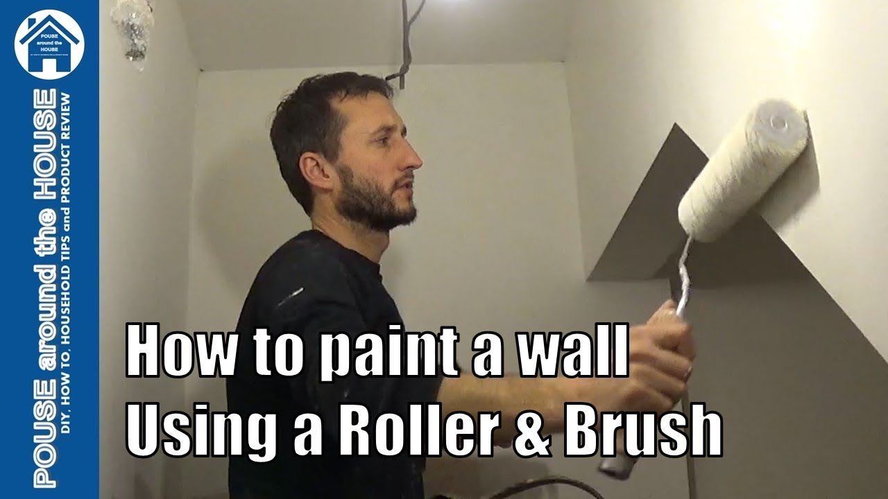How to paint emulsion using a roller and brush, beginners guide. DIY painting made easy!