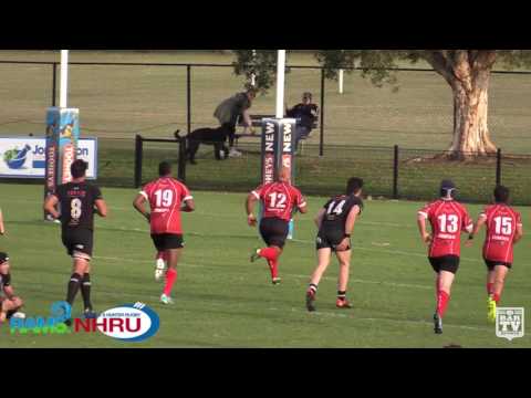 2017 NHRU - R4 Prem 1 Highlights - The Waratahs Vs. Maitland