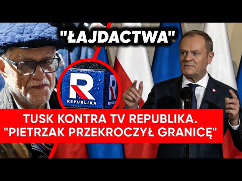 Tusk starł się z TV Republika. “Pietrzak przekroczył wszystkie granice”