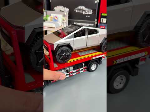 Tow Truck Diecast Model – Bringing Damaged Car for Repair!  #toys #truck #diecast  #automobile