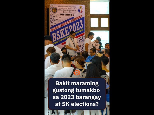 1.41 million people file candidacies for 2023 barangay, SK elections