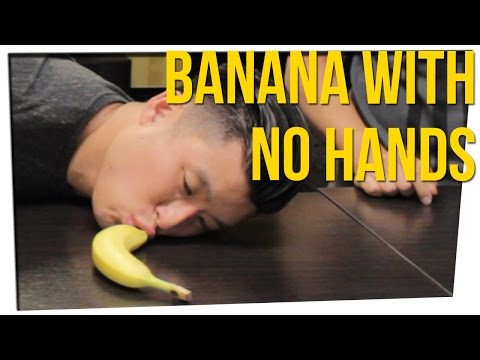 Mouth Only Challenge: Banana With No Hands