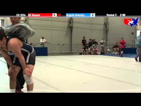 Ali Nasser vs. Angelo Amenta at 2013 Junior Nationals - FILA - FS
