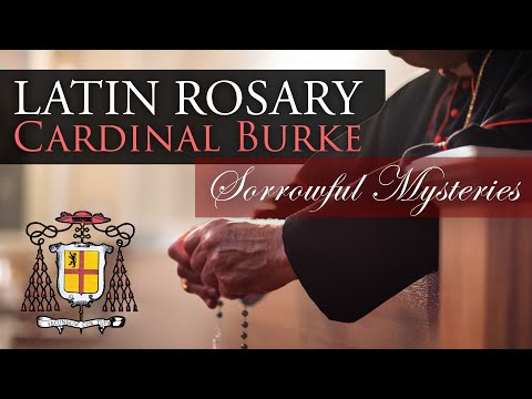 Pray the Rosary in Latin with Cardinal Burke (Sorrowful Mysteries)