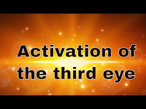 * Activation of the third eye with Mahatma energy *