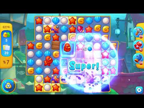 Fishdom 6274 Level - 19 moves - NO BooSTERS