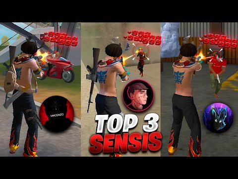 Top 3 Sensibilidades De Las LEYENDAS del Free Fire👺 (LA ULTIMA LE GANO A L-GANG)