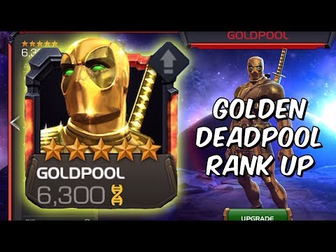 5 Star Golden Deadpool (Goldpool) Rank Up, Abilities & Gameplay! - Marvel Contest Of Champions