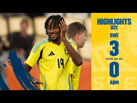 Highlights U21 | Sverige – Armenien 3-0 | Vinst i EM-kvalpremiären