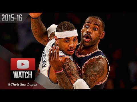 Throwback: LeBron James vs Carmelo Anthony EPIC Duel Highlights (2015.11.13) Knicks vs Cavaliers