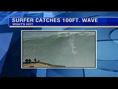 Big Wave Surfing Surfer Garrett McNamara 100FT World Record Video