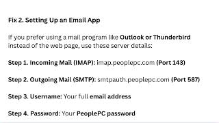 How To Access Your PeoplePC Webmail – Login & Password Reset