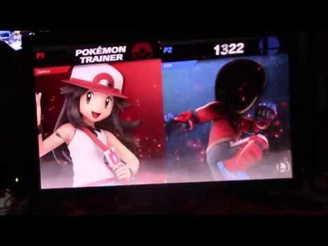 Qphex (Pokemon Trainer) vs. FireThePyro (Mii Brawler) - Losers Top 24 - Orbitar 64