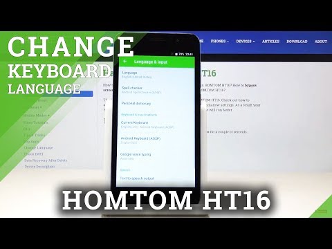 How to Change Keyboard Language in HOMTOM HT16 - List of Languages