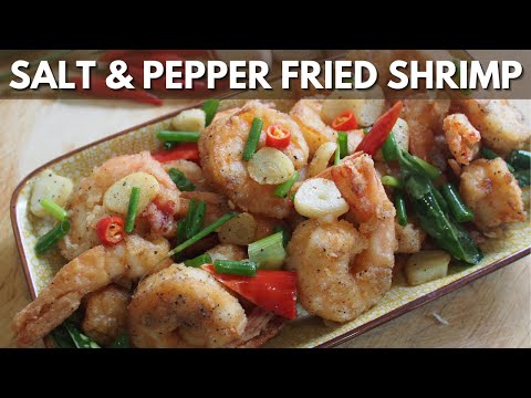 DELICIOUS Salt Pepper Fried Shrimp at Home | Wally...