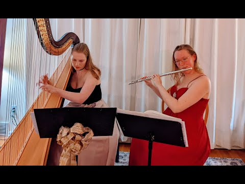 Dances & Variations for Flute & Harp Mvt I. Entrata [1996] by Katherine Hoover (1937-2018)