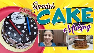 Cake Making at Home| complete DIY| Birthday Special Eggless Chocolate Cake recipe
