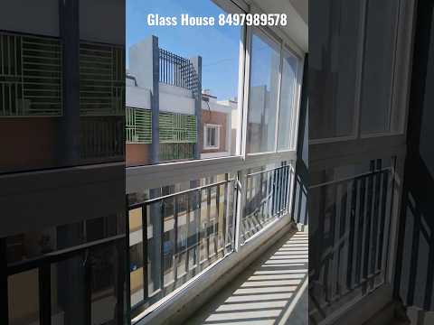 UPVC Balcony best full View  Window 🪟 2½Treck Solid widows with mesh #upvc #balcony #hyderabad