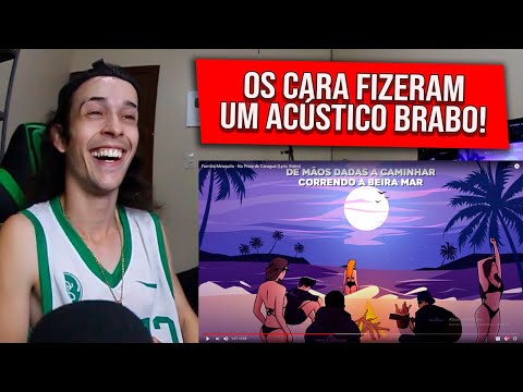 (O NOVO POESIA ACÚSTICA 🔥) REAGINDO a Família Mesquita - Na Praia de Caraguá (Lyric Video) - REACT