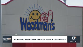 Woodman’s Onalaska Back to 24-Hour Operations