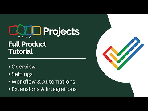 A comprehensive tutorial and walkthrough of Zoho Projects covering project setup, task templates, and Gantt charts.