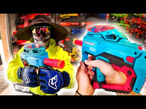 The NERF MR BEAST GEL FIRE BLASTER!