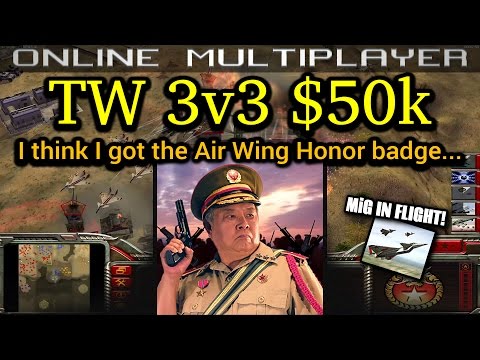 Twilight Flame 3v3 $50k - Infantry General - Pro Rules | C&C Generals Zero Hour | No Commentary