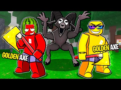 Making Golden AXE in 99 Nights in the Forest🔦