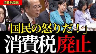※「消費税をすぐ廃止しろ！」温厚な参政党の安藤裕議員が激怒　理詰めの猛追及に対して高市総理・片山財務大臣が反論できず大慌て【参政党/安藤裕/高市早苗/片山さつき】