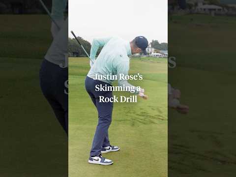 Is your upper body outracing in the downswing? Try this simple drill from Justin Rose. 🙌