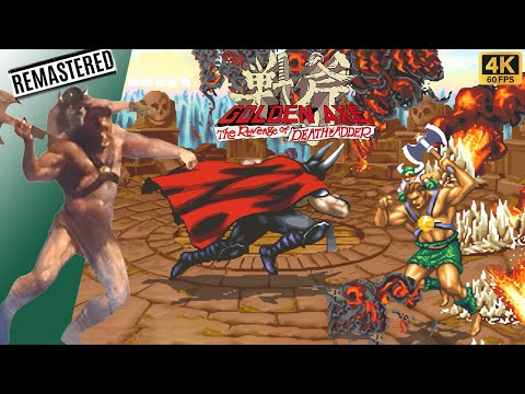 Golden Axe: The Revenge of Death Adder Goah Longplay (Arcade) [4K/Remastered/60FPS]