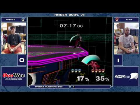 Raider Bowl VII Melee Singles - Empale (Marth) vs Plank (Sheik/Marth) - Winner's Quarters