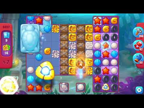 Fishdom 6657 Hard Level - 14 moves - NO BooSTERS
